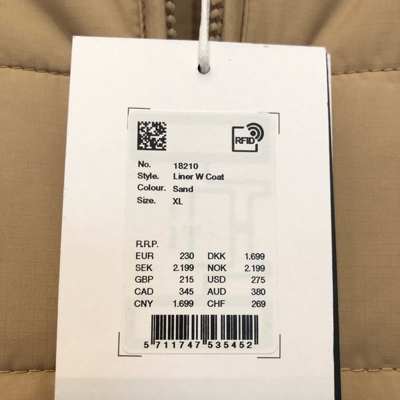 Rains Liner Puffer Coat Women’s XL Sand - Picture 8 of 8